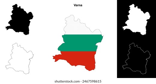 Mapa de la provincia de Varna