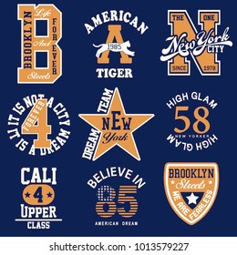 varsity badges graphic