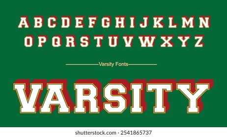 VARSITY BOLD CLASSIC RETRO FONTS