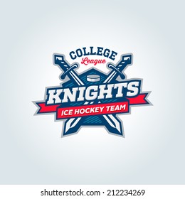 Varsity, College, School League Sport Team Logo Concept, Apparel Design