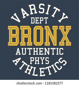 varsity, college typography graphic illustration, vector