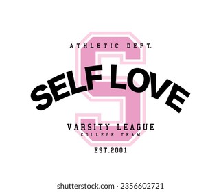 Varsity college vintage typography inspirational quote letter. Vector illustration design for fashion graphic, t shirt, print, slogan tee, card, poster.