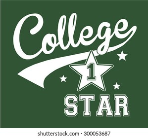 varsity graphic for t-shirt