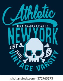 varsity graphic vector design, tee