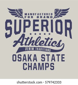 Varsity graphics. Superior athletics
