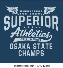 Varsity graphics. Superior athletics