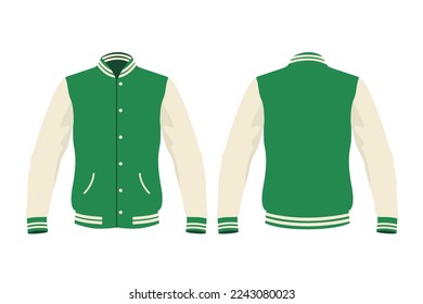 Varsity Jacket Template Images. Varsity jacket Vectors and Illustrations. Jacket mock up vector illustration