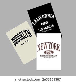 varsity league college slogan vector illustration for t-shirt and other uses
