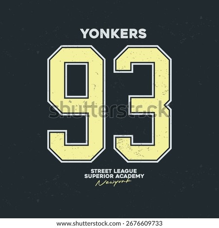 varsity league college slogan vector illustration for t-shirt and other uses
