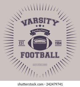 Varsity Print Colltection T-shirt Vector Illustration