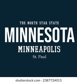 varsity slogan anthletics team state minnesota, virginia greeting from type 