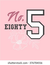 varsity slogan graphic for t-shirt
