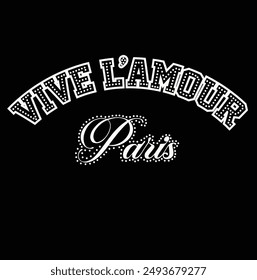 varsity slogan , paris Slogan graphic for t-shirt