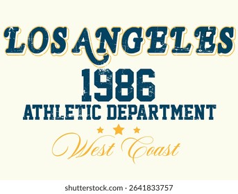 varsity slogan sweatshirt sport los angeles graphic print