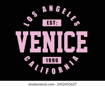 varsity slogan , venecia slogan Vector