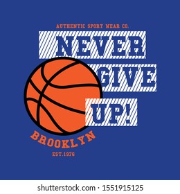 varsity style tee print design as vector