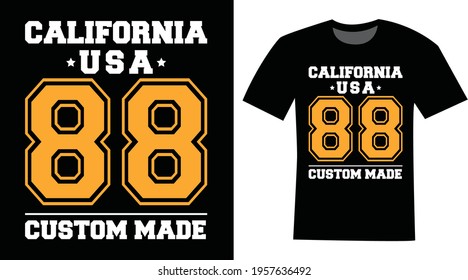 Varsity Style Vector T-shirt Design 