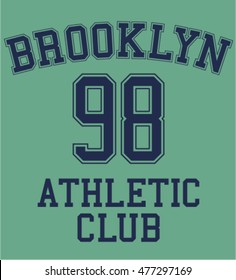 varsity t-shirt graphic, vector design