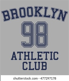 varsity t-shirt graphic, vector design