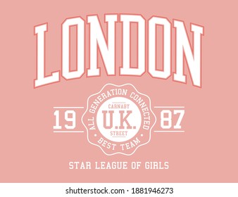 Varsity Typography Vector Illustration.Vector T-shirt Graphic.