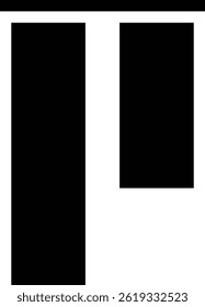 Diseño de icono de alineación vertical superior