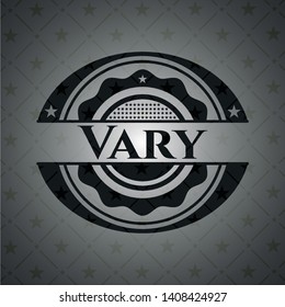 Vary dark badge. Vector Illustration. Detailed.