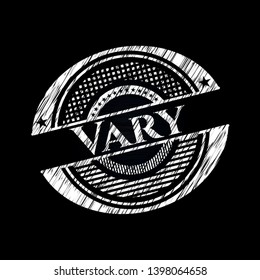 Vary on chalkboard. Vector Illustration. Detailed.