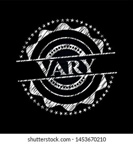 Vary on chalkboard. Vector Illustration. Detailed.