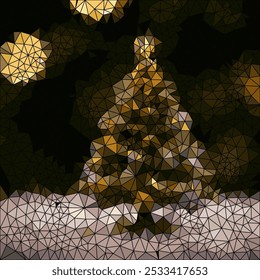 Verschiedene Farbverläufe schaffen Tiefe und Dimension Bilder Weihnachtsfeier