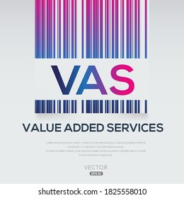 VAS  Mean (Value Added Services),Vector Illustration.