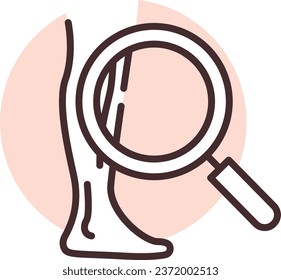 Vascular aid, illustration or icon, vector on white background.