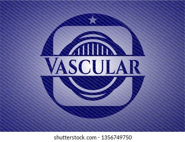 Vascular emblem with denim texture