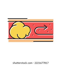 vascular occlusion color icon vector. vascular occlusion sign. isolated symbol illustration