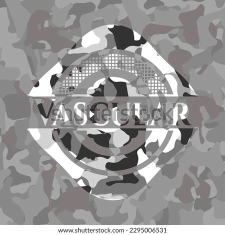Vascular on grey camo texture 