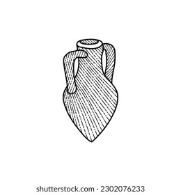 Vase Amphora Line Art Creative Logo