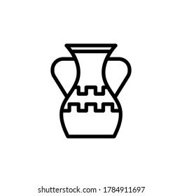 Vase, art icon. Simple line, outline vector elements of cultural activities icons for ui and ux, website or mobile application