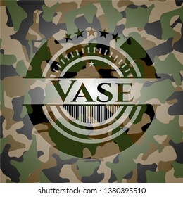 Vase camouflaged emblem