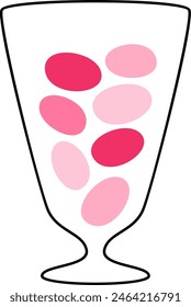Jarrón Con Caramelos Ilustración vectorial