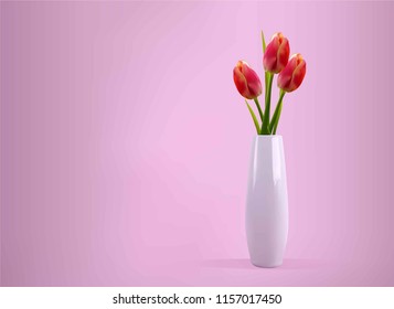 vase ceramic tulip 