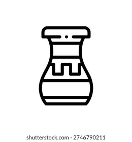 Vase Container Flower Pot Decorative Icon Design