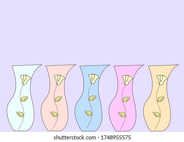 A vase for decorating beautiful flowers