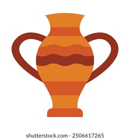 Diseño de icono plano de florero para personal y Uso comercial