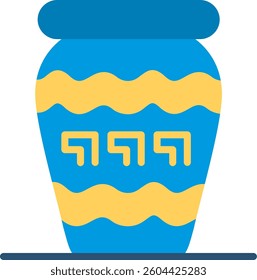 Vase Flat Illustration Vector Design