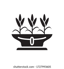 vase flower 
icon design, flat style trendy collection