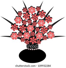 Vase of flowers