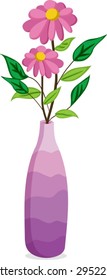 a vase of flowers