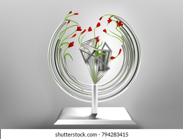 Vase with flowers