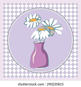 Vase and flowers, eps 8