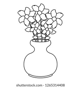 vase with flowers icon