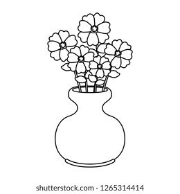 vase with flowers icon